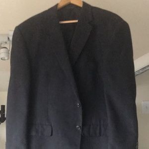 Blue-Black Chaps Sueded SportCoat 48R